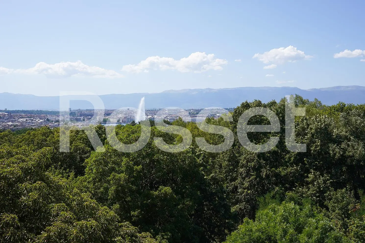 Attique de 8 pièces en pignon avec terrasse périphérique et vue dégagée sur ville et lac